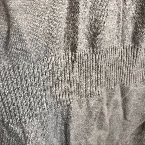 White House Black Market Women Open Front Wool Blend Gray Sweater Size Small GUC - Picture 4 of 7